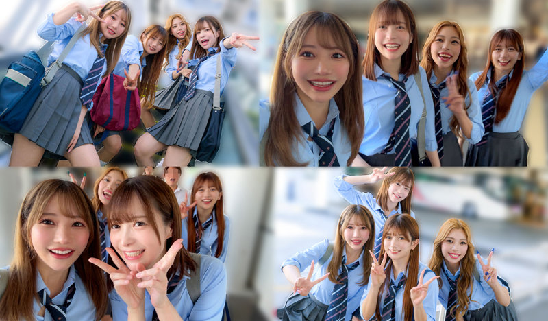 りお＆ひなた＆かりん＆ゆい（電影シロウト-青春–DEAA-026）の女優名は？